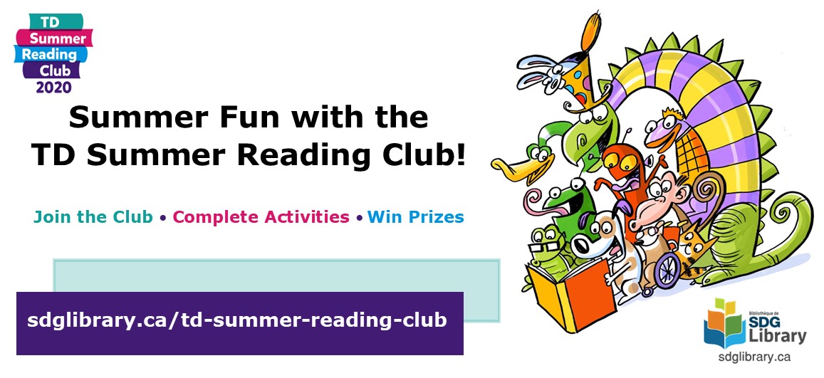 SDG Library TD Summer Reading Club South Glengarry