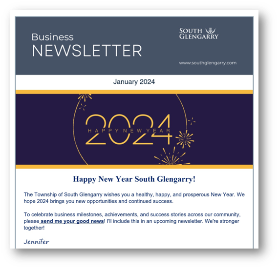 January business newsletter