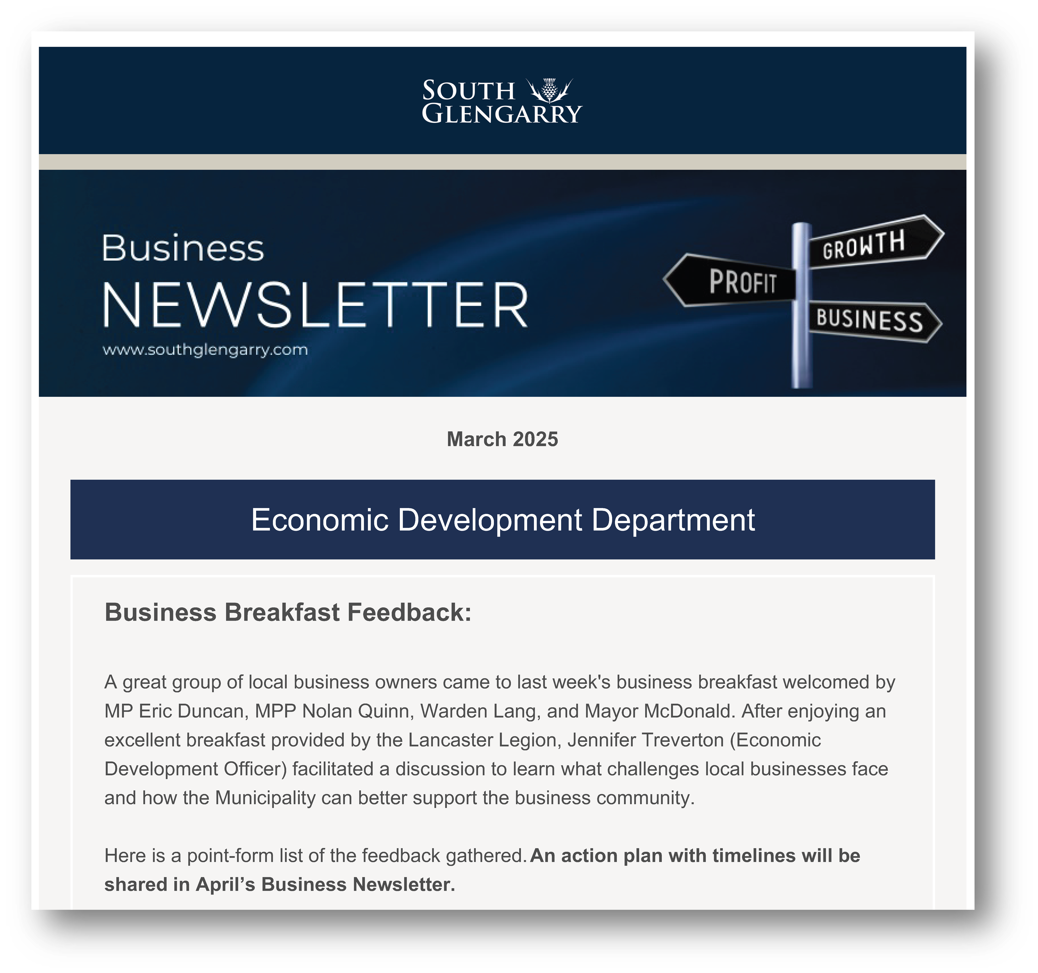 Newsletter March 2025